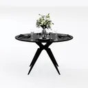dining table-Milano Eleganza Left 45 Degree View