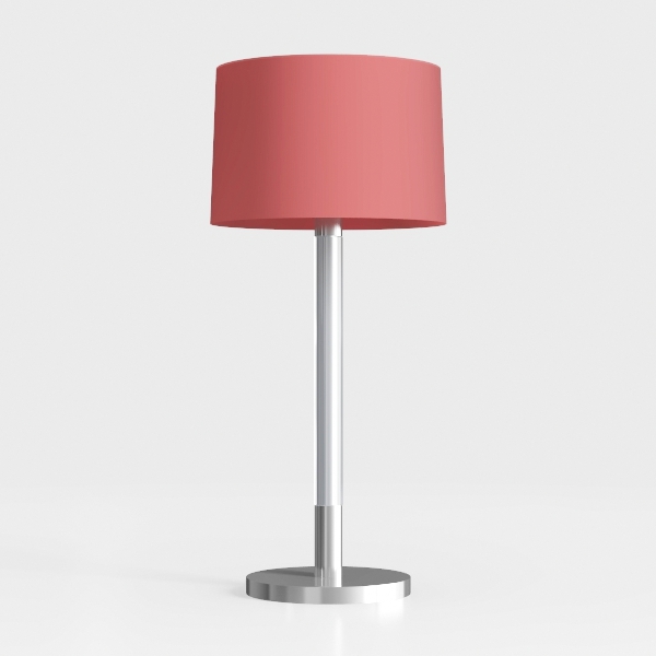 Pink Lamp for Bedroom Nightstand - 3 Way Dimmable 