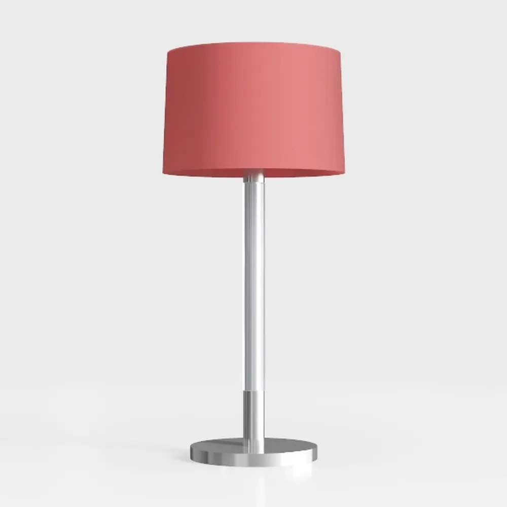 Pink Lamp for Bedroom Nightstand - 3 Way Dimmable 