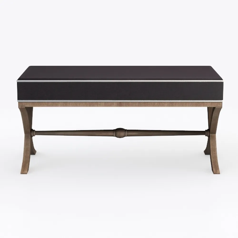 Generico Scrivania per Computer in Legno massello di Rovere - Tavolo da Studio Compatto per Ufficio Domestico, Piccoli Appartamenti, cassettiera Multifunzionale e Tavolo da tè (1000 mm x 500 mm x 750