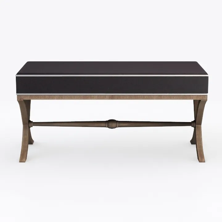 Generico Scrivania per Computer in Legno massello di Rovere - Tavolo da Studio Compatto per Ufficio Domestico, Piccoli Appartamenti, cassettiera Multifunzionale e Tavolo da tè (1000 mm x 500 mm x 750