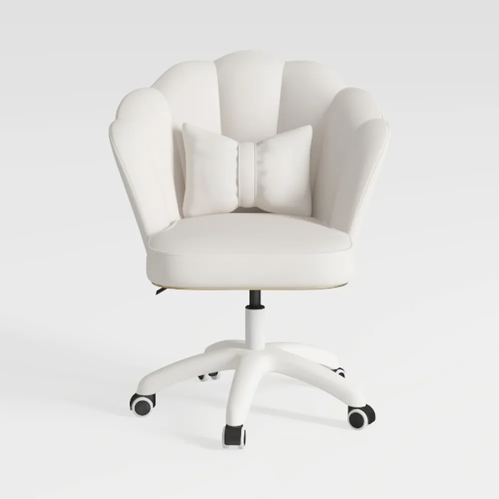 LEAGOO Criss Cross Chair with Wheels, Furry