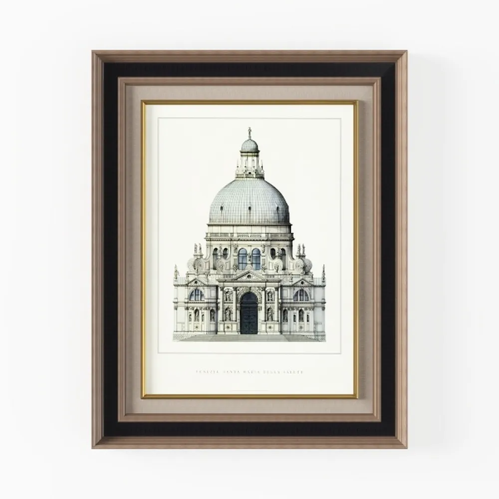 VIYYIEA Vintage Gold Framed Wall Art for Living