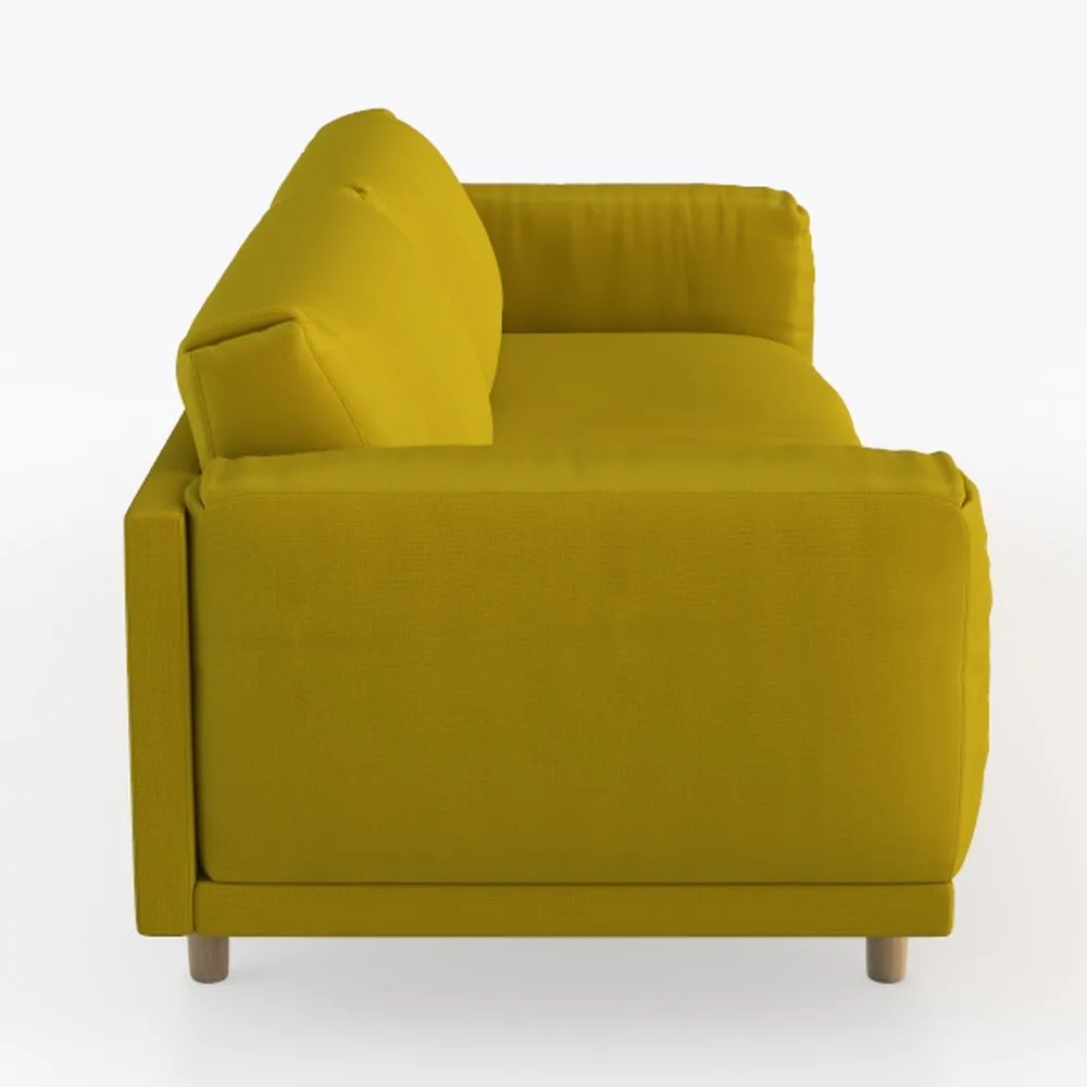 47.2" Small Loveseat Sofa Tufted, Plush Corduroy U