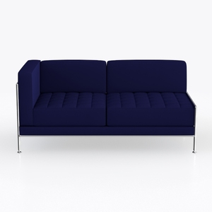 Marlowe Blue Folding Upholstered 56 in. Modular Ki