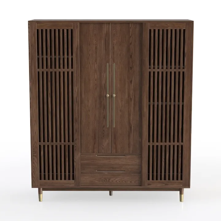 HOMPUS Console Table with 2 Drawers and 1 Shelf,