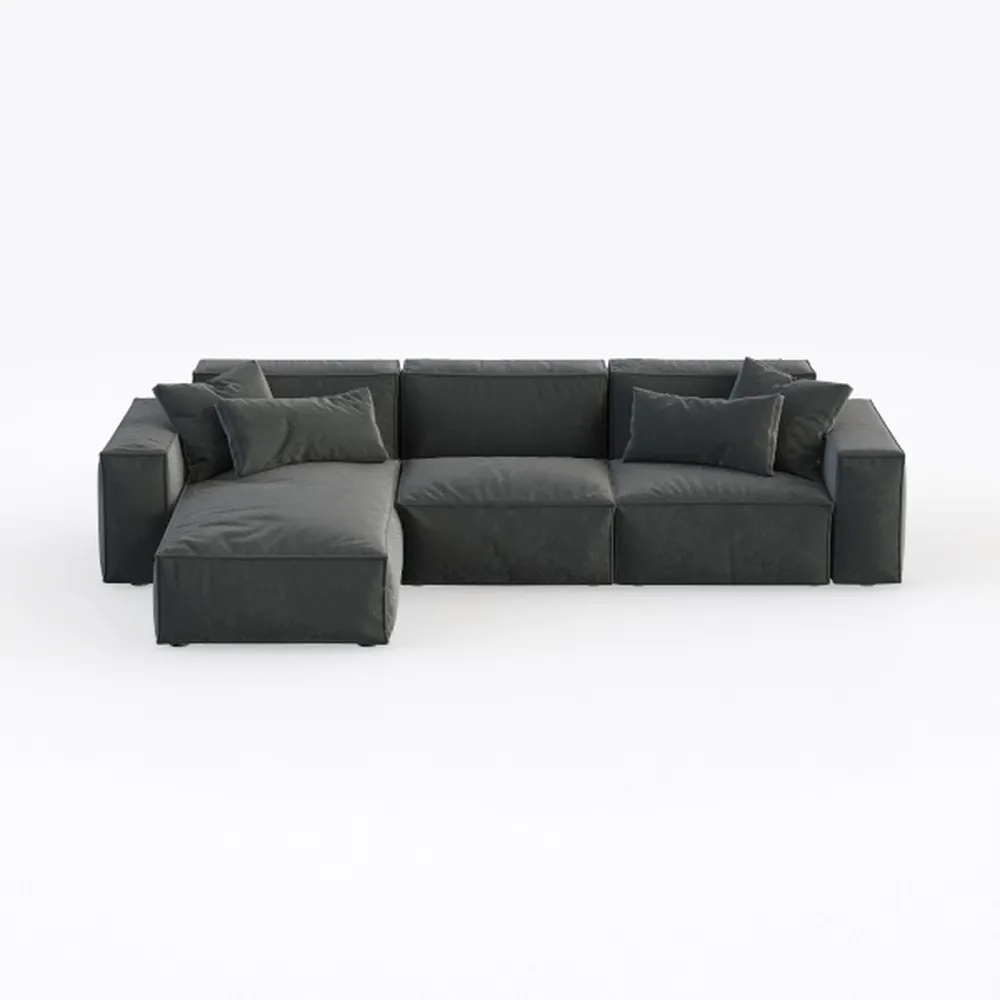 112 inch Sectional Sofa, 7 Seater Oversized Sofa w