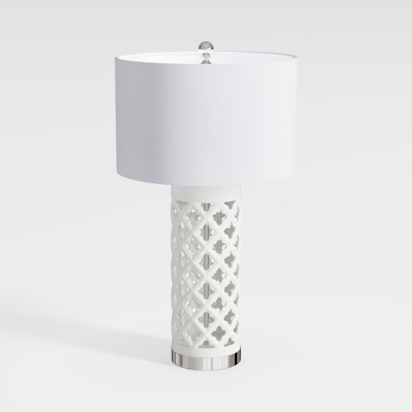 JONATHAN Y JYL6210A Quatrefoil Fretwork 20.5