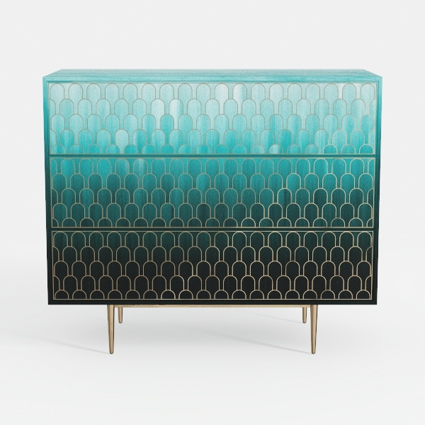 ARTPOWER Accent Cabinet with 2 Doors, Vintage