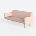 WEALTHKING Convertible Folding Modern 2-Seater Sof Left 45 Degree View