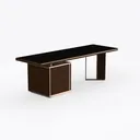 BDI Furniture Corridor 6521-67.75'' x 32.25" Execu Right 45 Degree View
