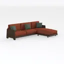 RedLemon 80'' Sleeper Sofa Bed,L-Shaped Sectional Right 45 Degree View