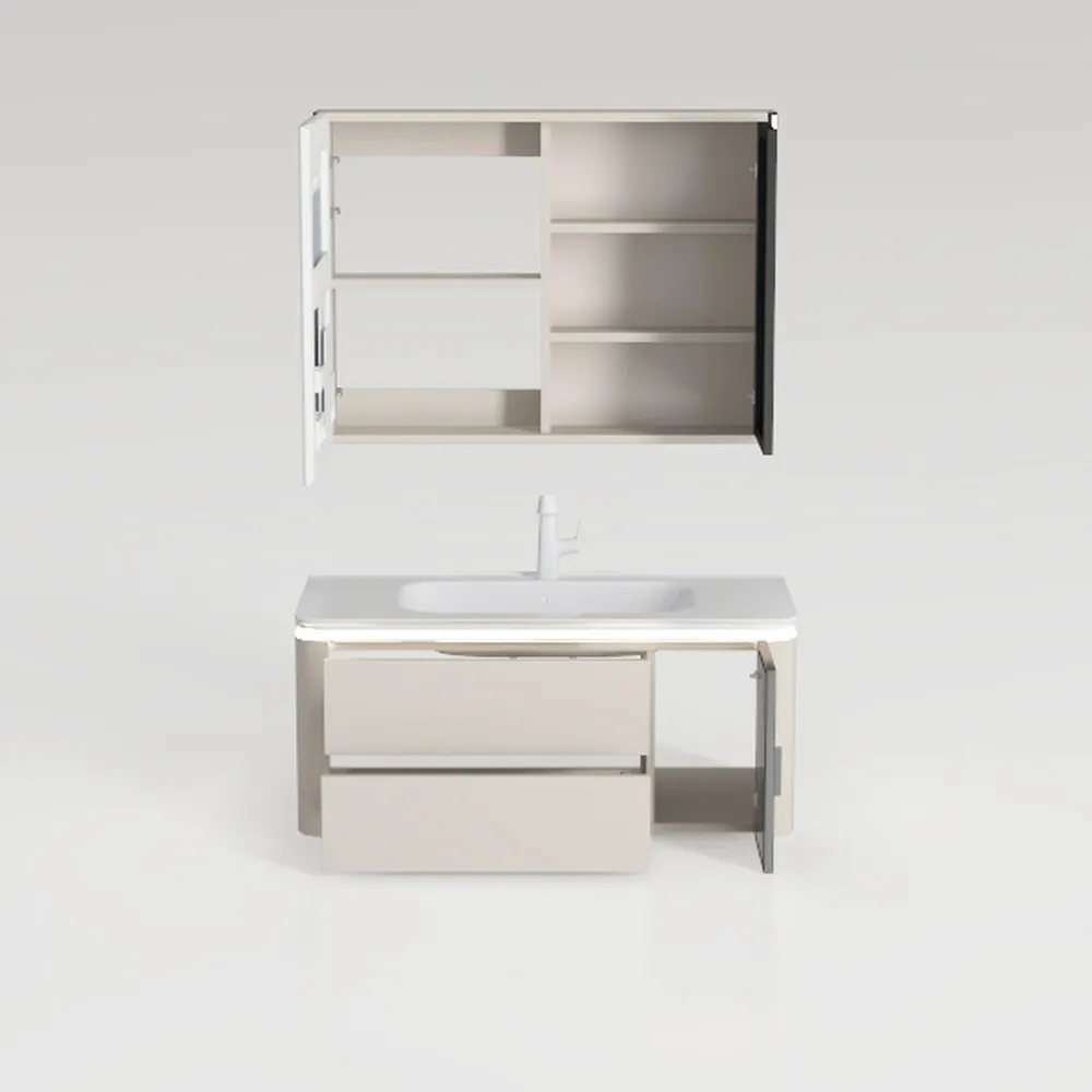 VASAGLE Vanity Desk with Mirror and Lights, 43.3
