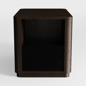 Nightstand with Charging Station, Rustic 18 Inch