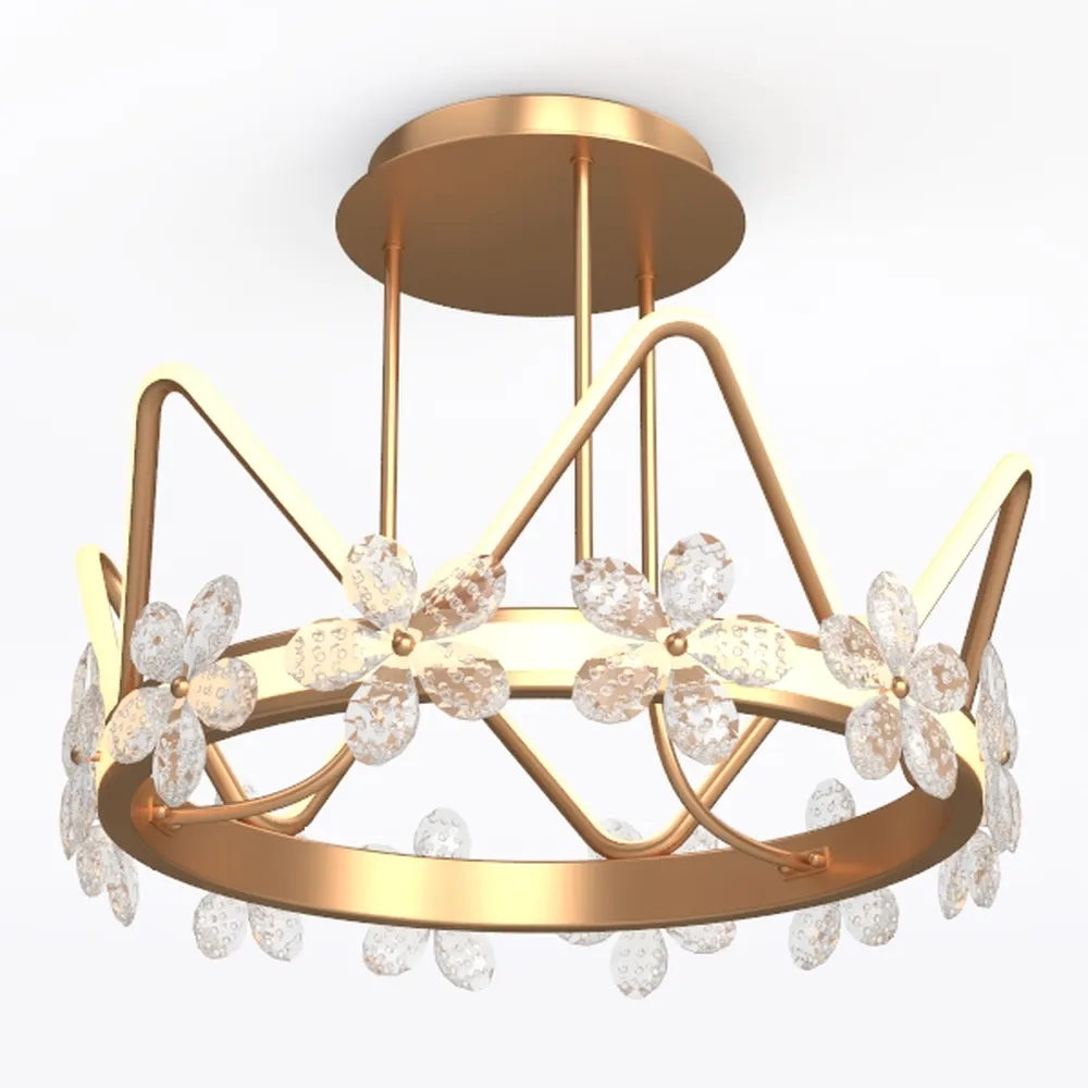 Semi Flush Mount Ceiling Light, Rustic Vintage