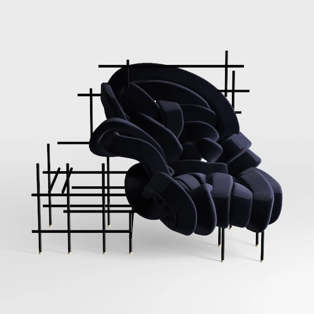 Magis PINA POLTRONCINA BASSA COLORE BLU