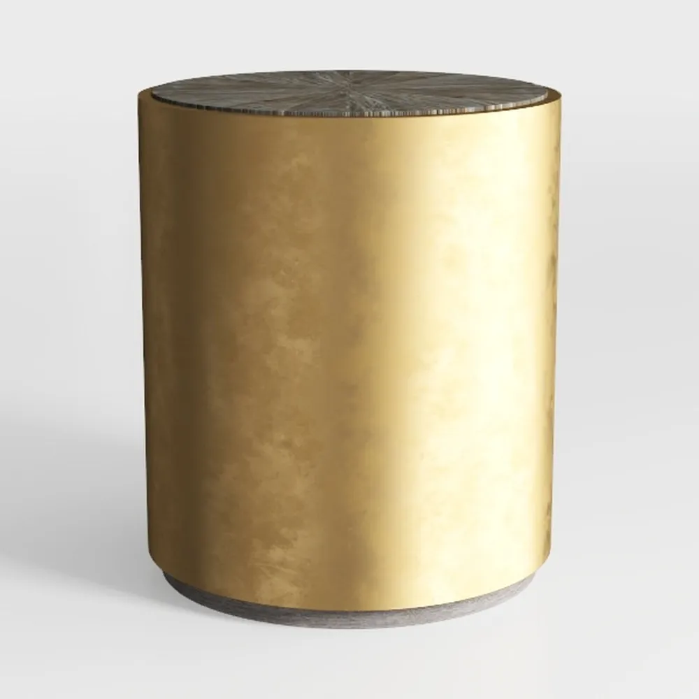 Vikiullf Nesting Coffee Table Set of 3, Round Wood