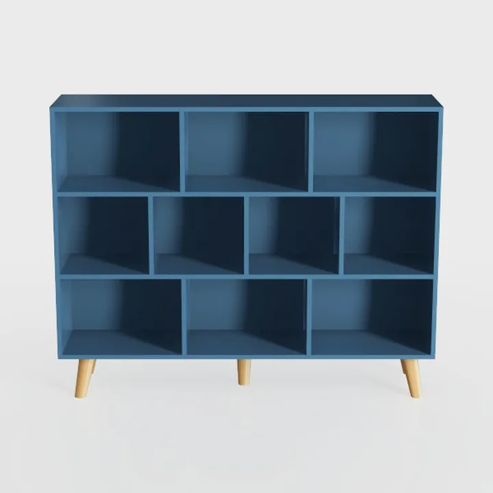 IOTXY Wooden Open Shelf Bookcase - 3-Tier Floor