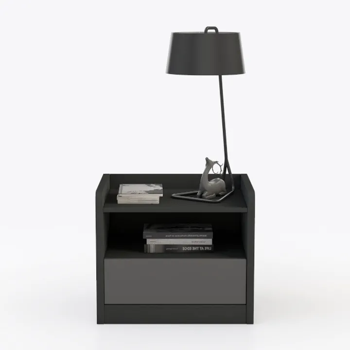 Boyd Sleep Anzio Black Nightstand with Smooth