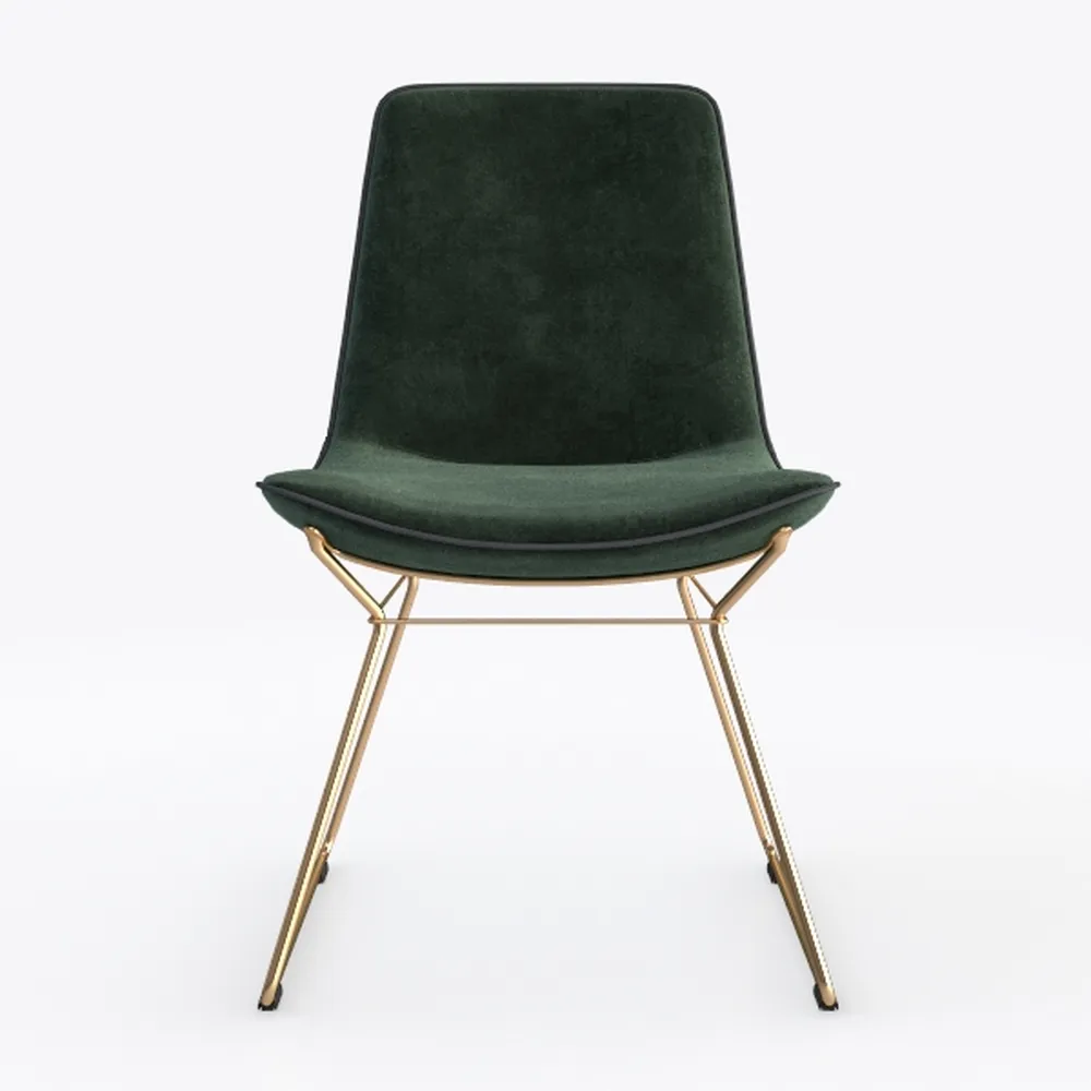 Chair Kitchen Dining Chairs Metal Legs Backrest