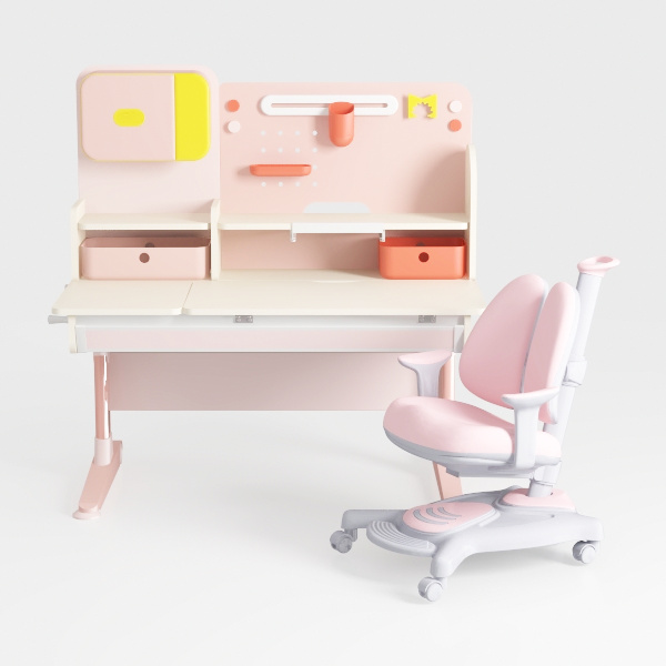 Small Desk, Standing Desk, Desk Chair Set, Widened