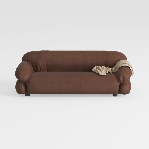 Foldable Three Person Fabric Sofa Bed, high Reboun