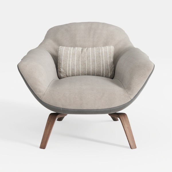 Karl home Velvet Accent Chair Barrel Chair with