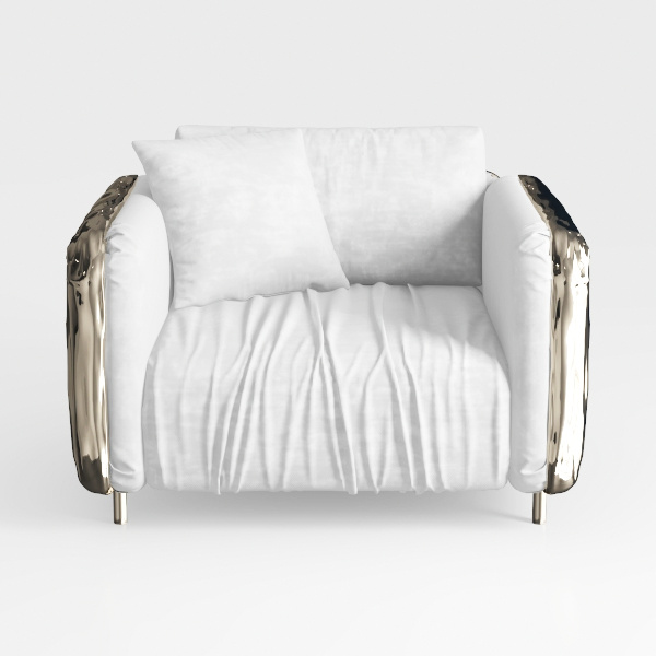 Glory Furniture Lexi 19&quot; H Modern Velvet Upholster