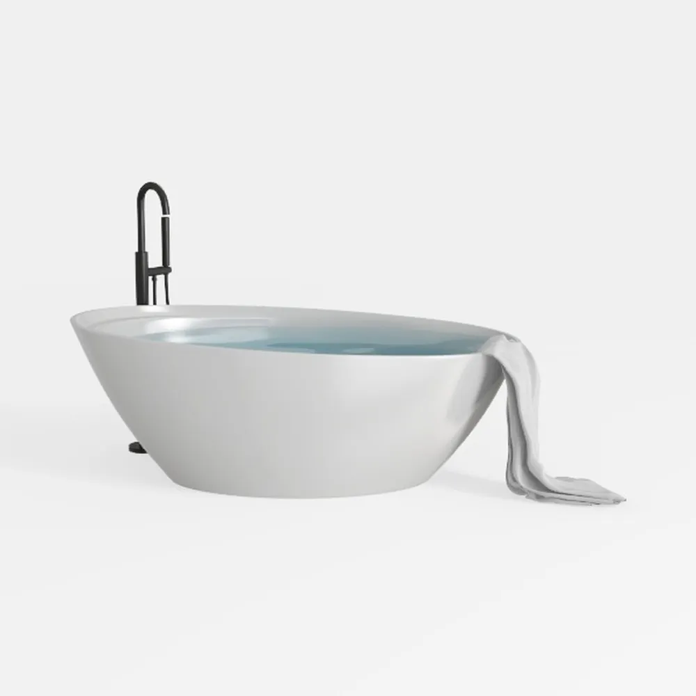 Contemporary Design Solid Surface Freestanding