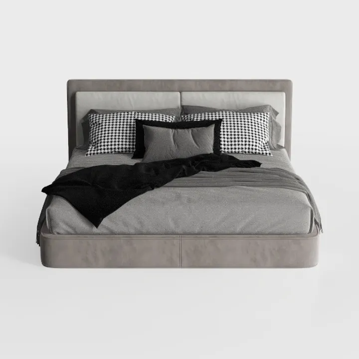 Atlin Designs Upholstered Queen Tufted Panel Bed i