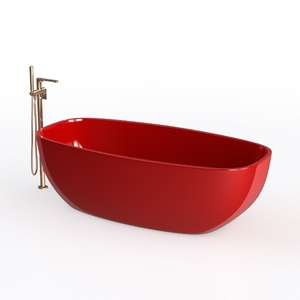 bathtub-Crimson Elegance