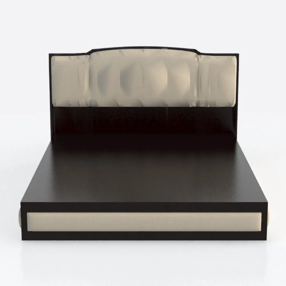 Crown Mark Erin Upholstered Panel Bed in Black, Ki