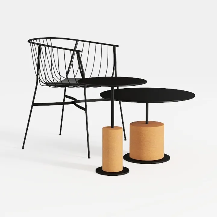 Metal Outdoor Dining Chair Set of 4, Stackable All