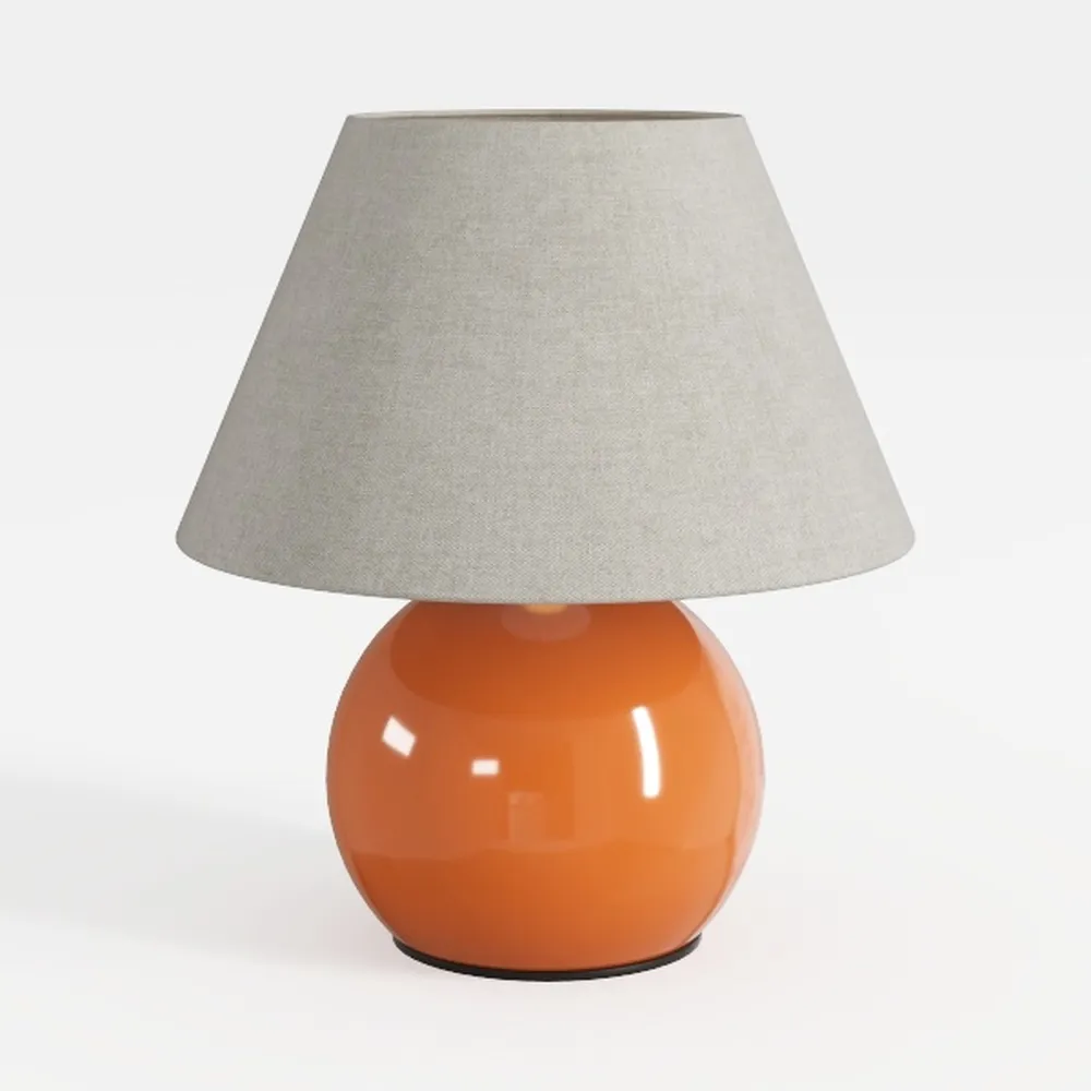 Farmhouse Table Lamps Black 18.8" Tall Ceramic