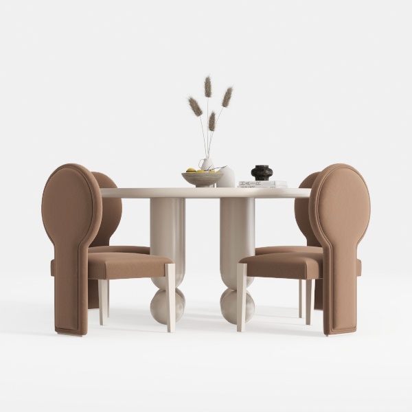 Bayou Grey Leather Dining Chair, Top Grain Leather