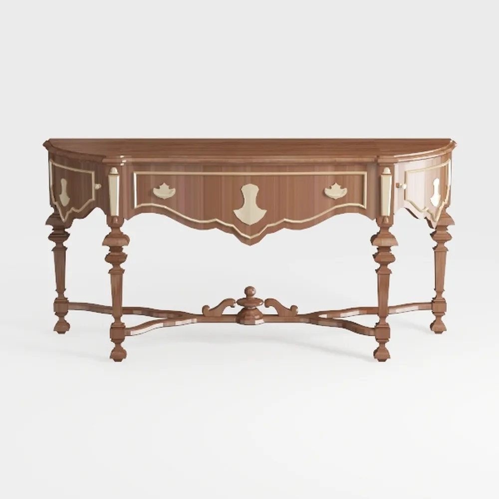 Generico Scrivania per Computer in Legno massello di Rovere - Tavolo da Studio Compatto per Ufficio Domestico, Piccoli Appartamenti, cassettiera Multifunzionale e Tavolo da tè (1000 mm x 500 mm x 750