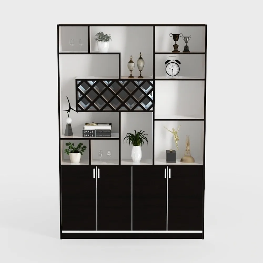 LITTLE TREE 79-Inch Ultra Tall Corner Cabinet with