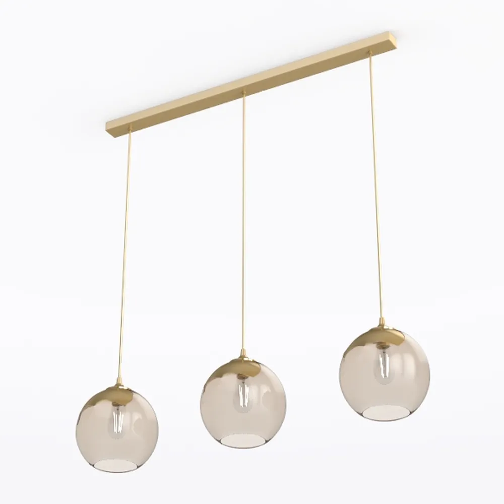 Modern Globe Pendant Light Mid Century Opal Glass