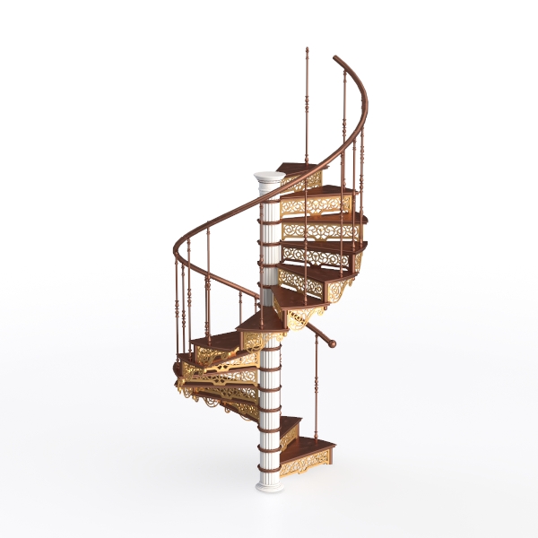 European spiral staircase