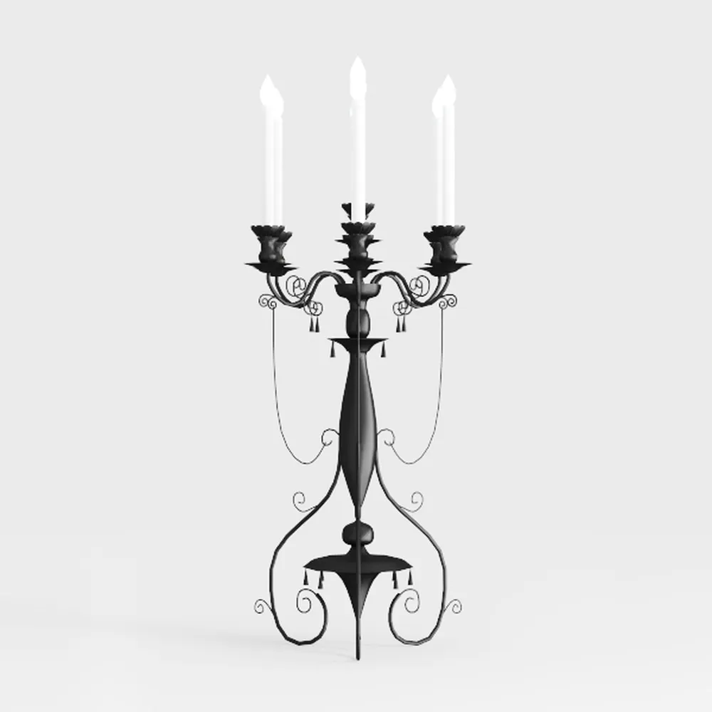 5-Arm Candelabra, Candle Holder, Decorative
