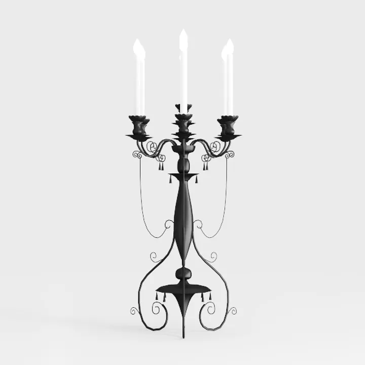 5-Arm Candelabra, Candle Holder, Decorative