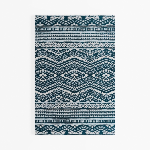 Moynesa Ultra-Thin Washable Area Rug - 3x5 Blue
