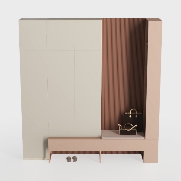 shoe cabinet-Peach Fuzz