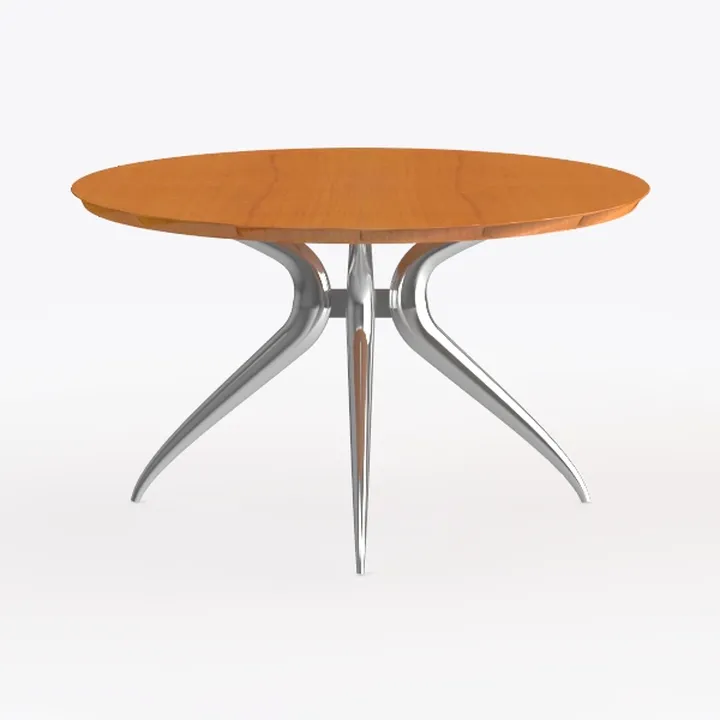VICLLAX 53" Outdoor Round Patio Table for Lawn