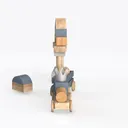 Natural Wood-accessory（1） (1) Left 45 Degree View