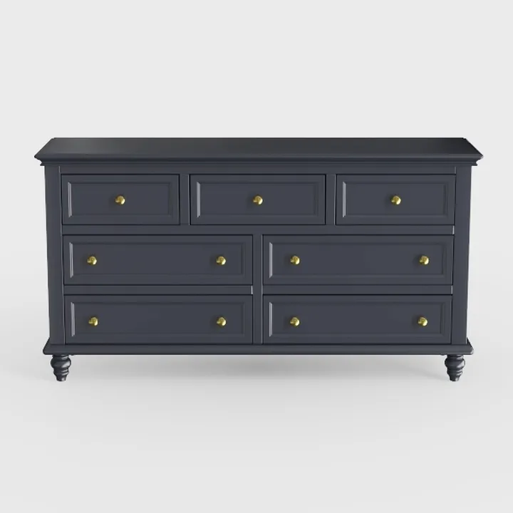 CARPETNAL Black Dresser for Bedroom, 6 Drawer