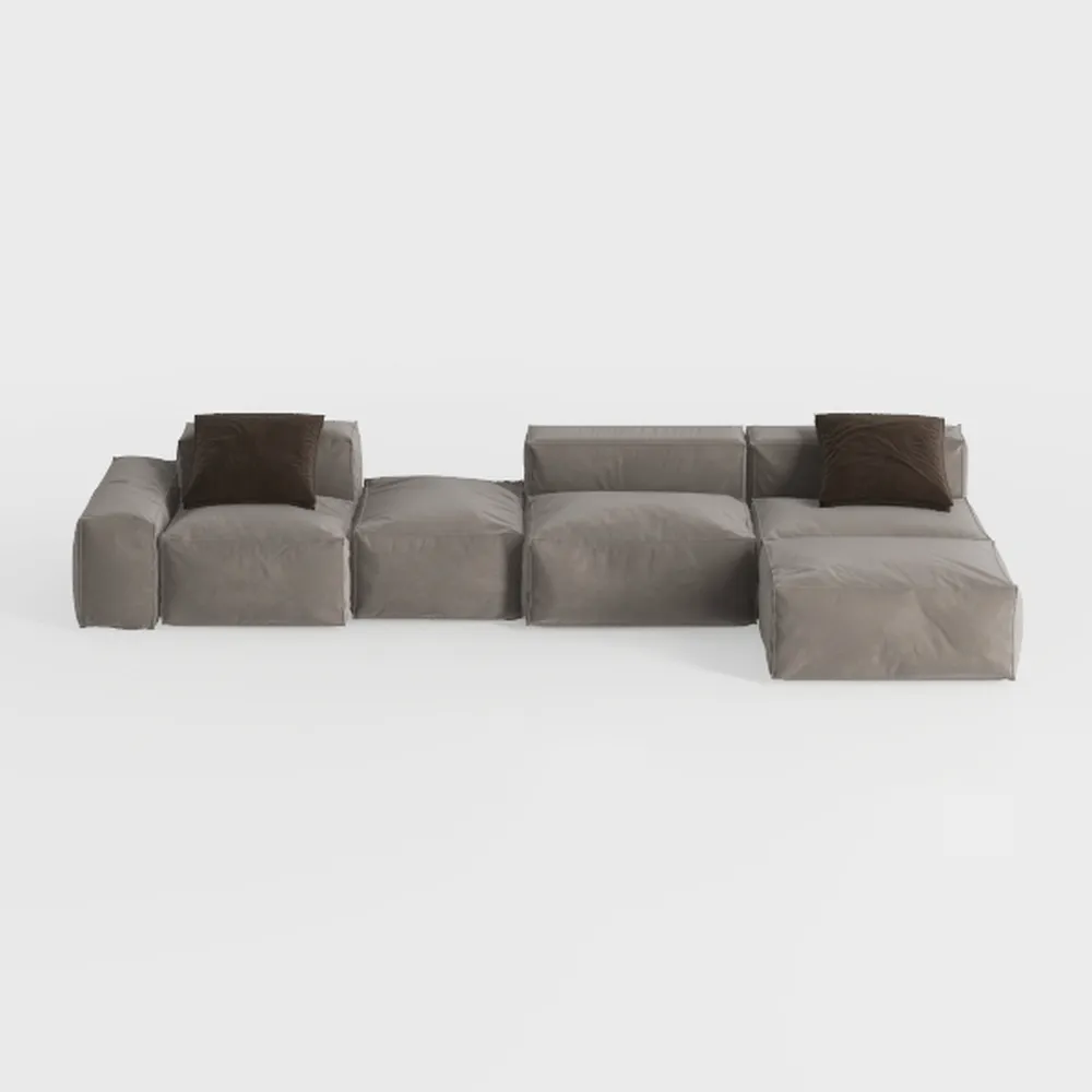 ZeHuoGe L-Shaped Sectional Couches for Living Room