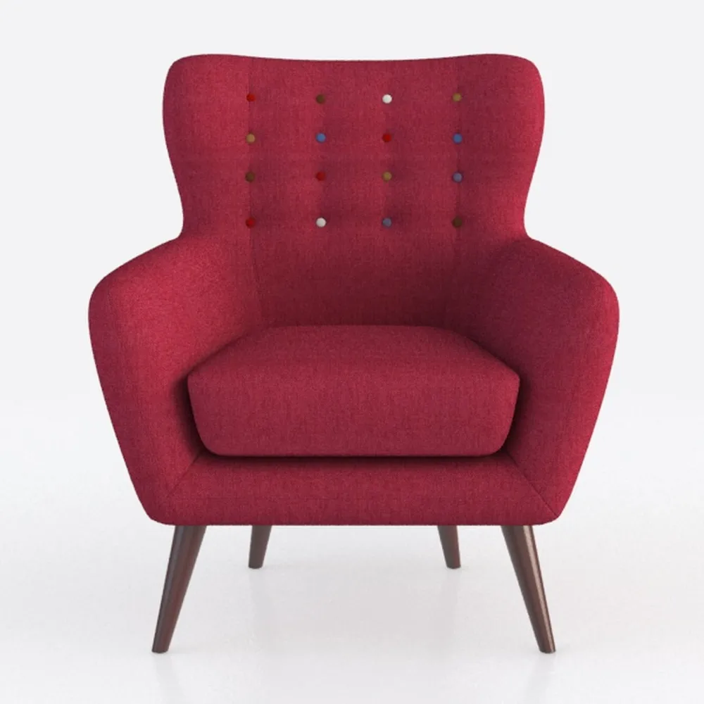 Accent Chair, Mid-Century Modern Velvet Fabric