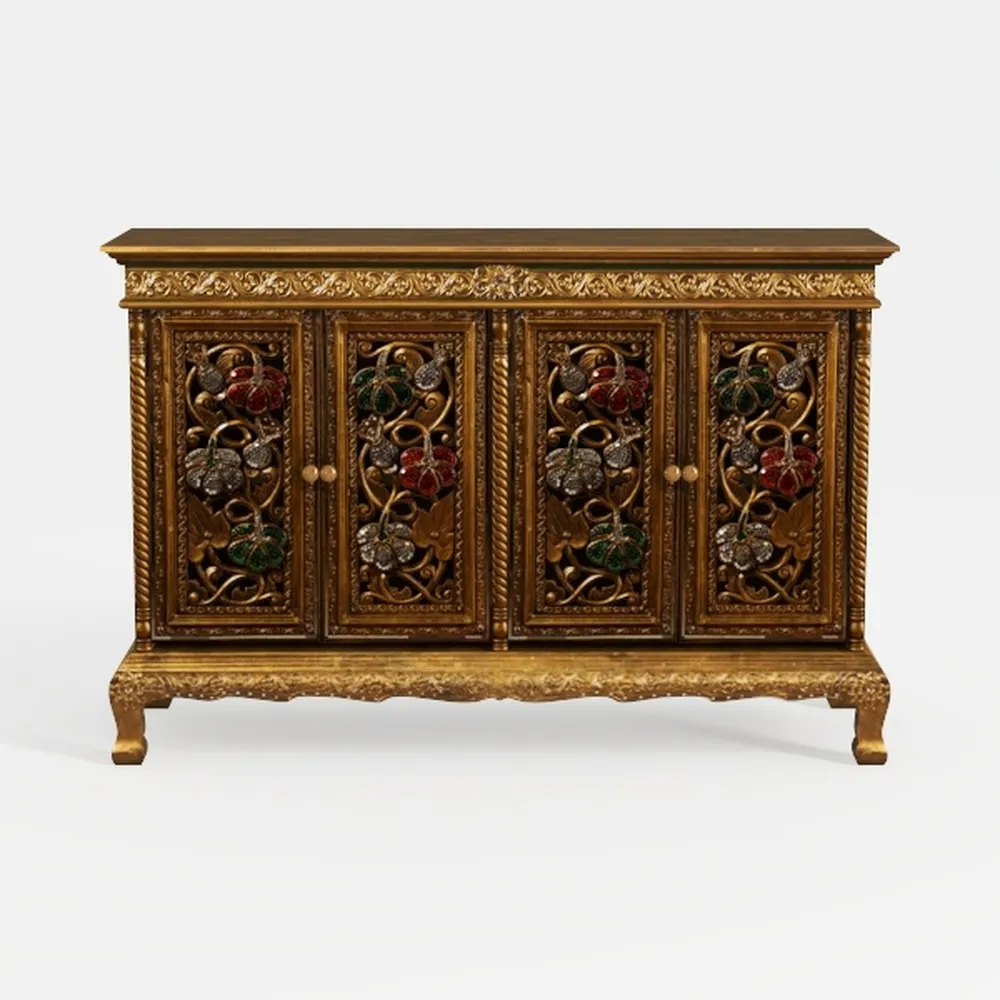 PHI VILLA Accent Cabinet with Doors - Credenza