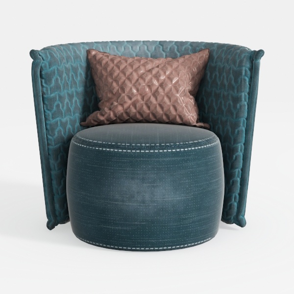 Swivel Barrel Chair, Velvet Accent Barrel Chair